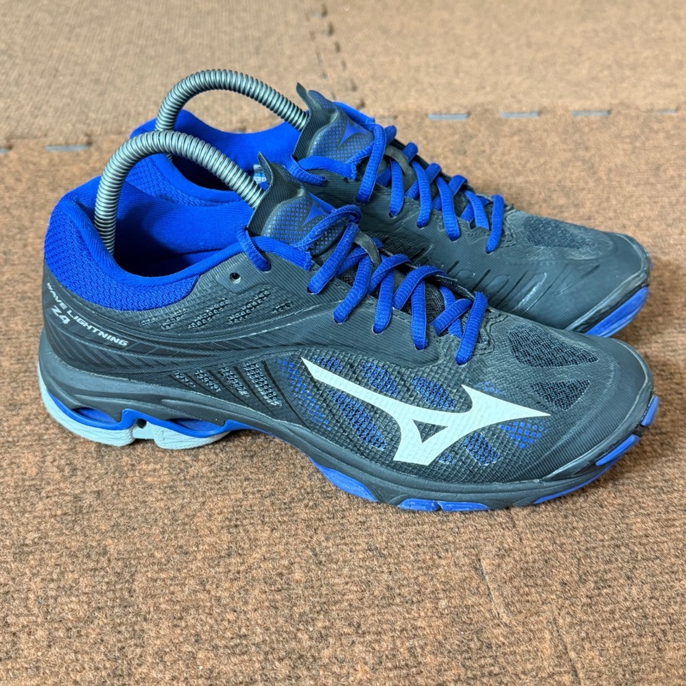 Mizuno Wave Lightning Z4 Womens Volleyball Shoes Black Blue V1GC180082 Size 9 B+